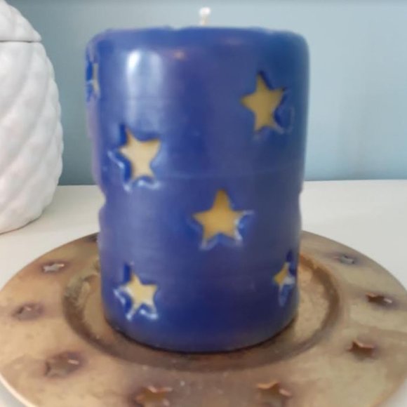 Artisan celestial moon stars candle and holder 🍂 - Picture 3 of 7
